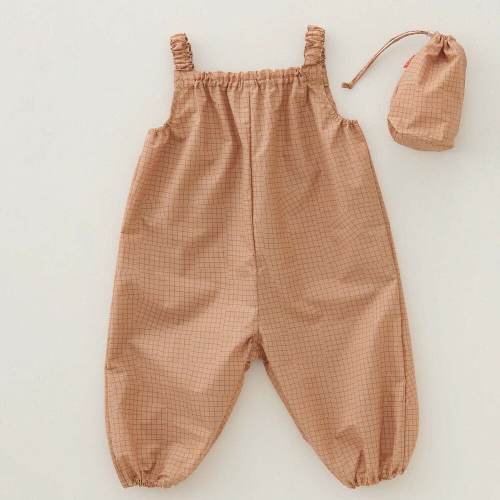 BACKYARD FAMILY「mikuni 三国 ジャンプスーツ ベビー 通販 プレイウェア プレイウエア 遊び着 お砂場着」|その他|ベージュ1