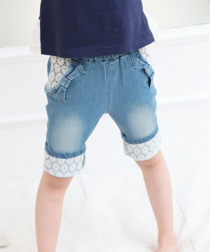 BACKYARD FAMILY「ショートパンツ キッズ 女の子 通販 デニムパンツ 10002605 デニムショートパンツ」|その他|