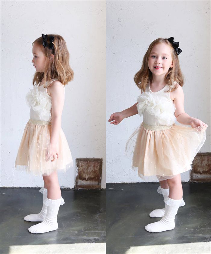 BACKYARD FAMILY「キッズ タンクトップ 女の子 通販 ノースリーブ 73012401 リブタンクトップ カットソー」|その他|