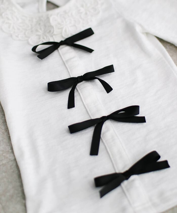 BACKYARD FAMILY「女の子 キッズ 長袖 Tシャツ 通販 ロンT 73012402 長袖Tシャツ カットソー リボン」|その他|