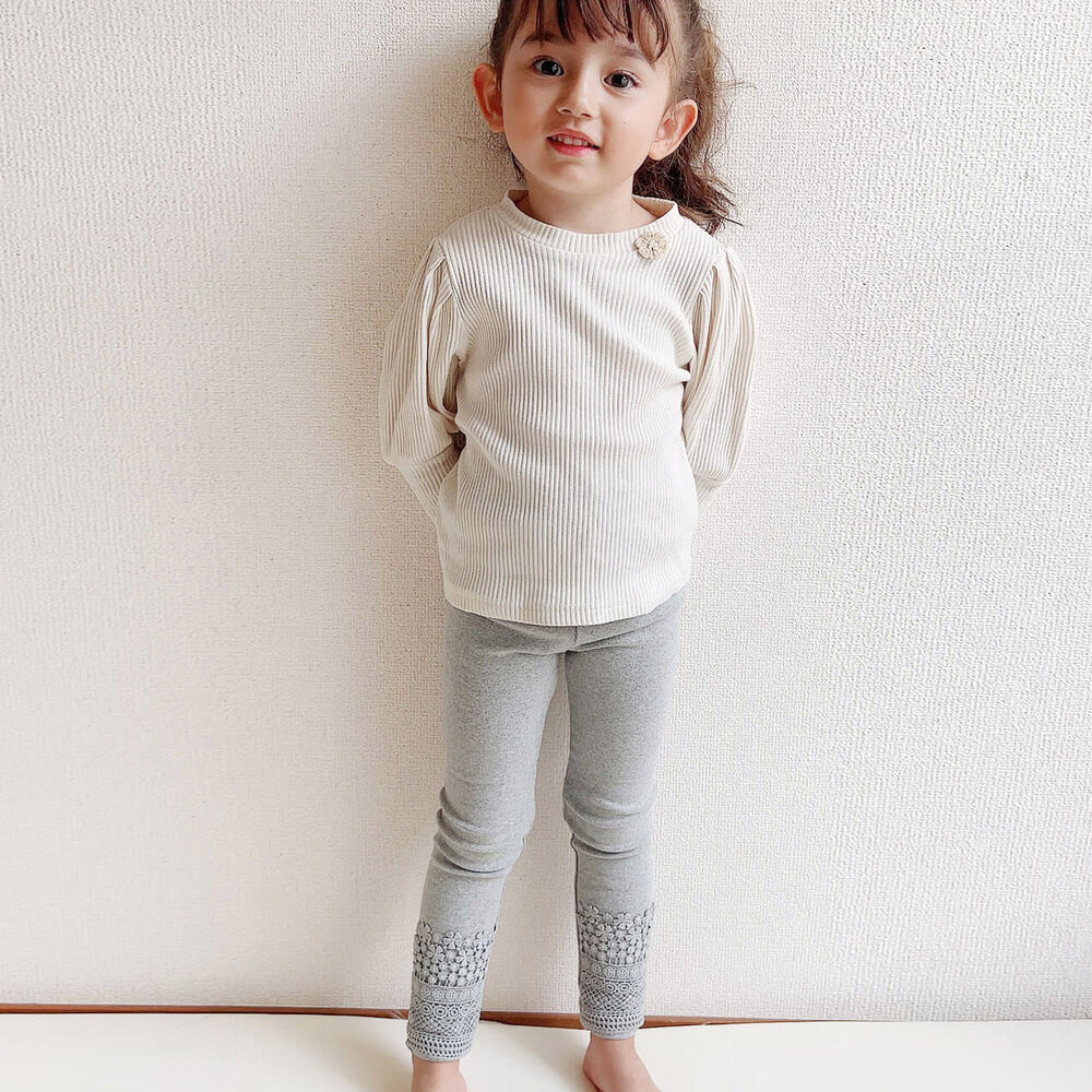 BACKYARD FAMILY「女の子 キッズ レギンス かわいい 通販 スパッツ 74012402 パンツ 春 夏 秋 冬」|その他|グレー1