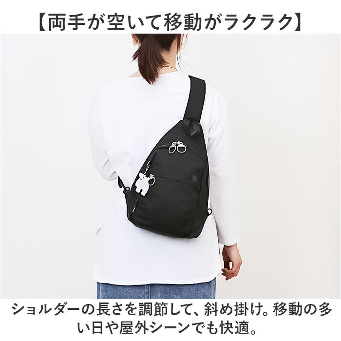 moz「moz モズ スリングバッグ 撥水 zzrk-05 通販 スリングバック ボディバッグ」|その他|