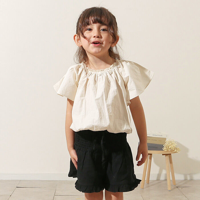 BACKYARD FAMILY「Rora ブラウス 襟なし 通販 ローラ クリーミー カットソー キッズ 子供 女の子 女子」|その他|