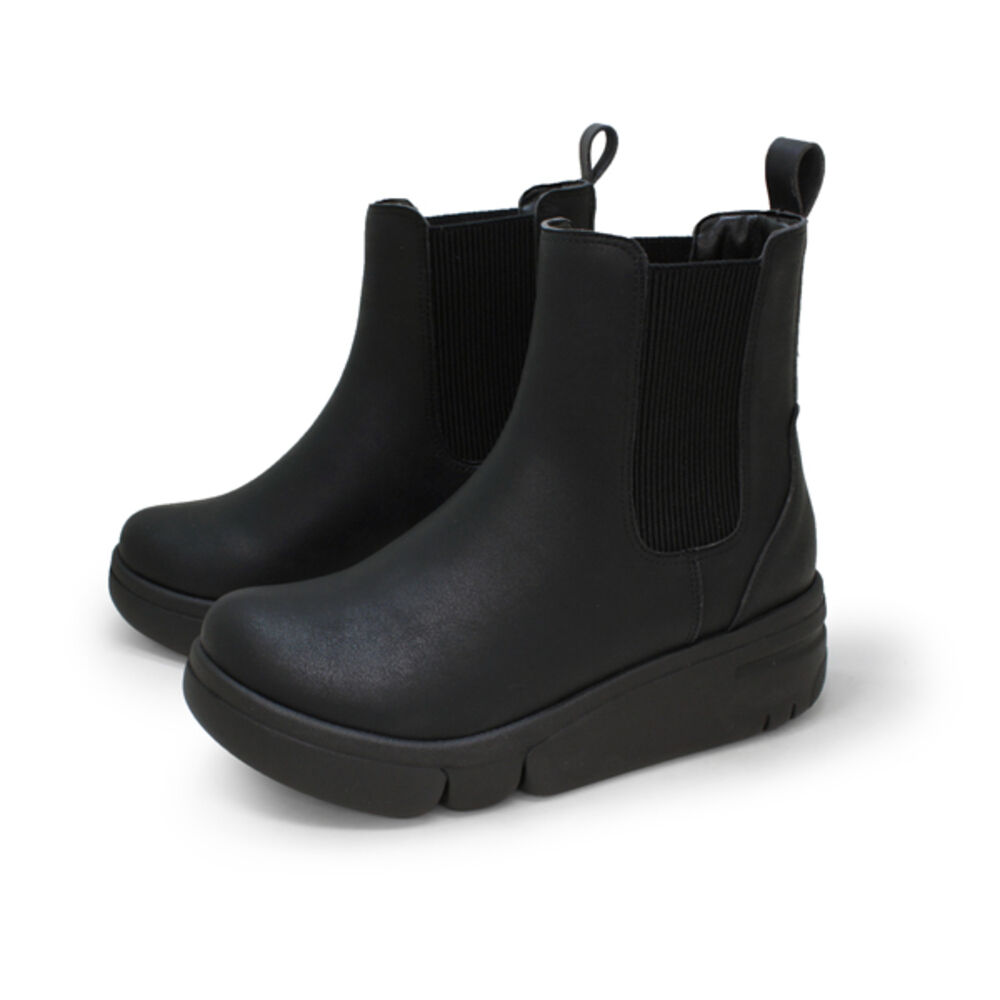 BACKYARD FAMILY「Re:getA リゲッタ ブーツ サイドゴア 厚底 RE163C 通販 厚底ブーツ」|ショートブーツ|ブラック1