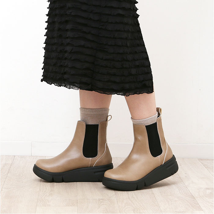 BACKYARD FAMILY「Re:getA リゲッタ ブーツ サイドゴア 厚底 RE163C 通販 厚底ブーツ」|ショートブーツ|