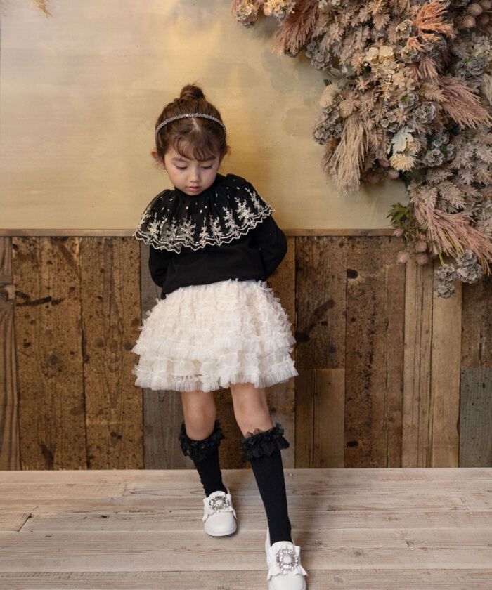 BACKYARD FAMILY「Rora 子供服 スカート 通販 ナデシコ フリフリリボンスカート フレアスカート キッズ 女の子」|その他|