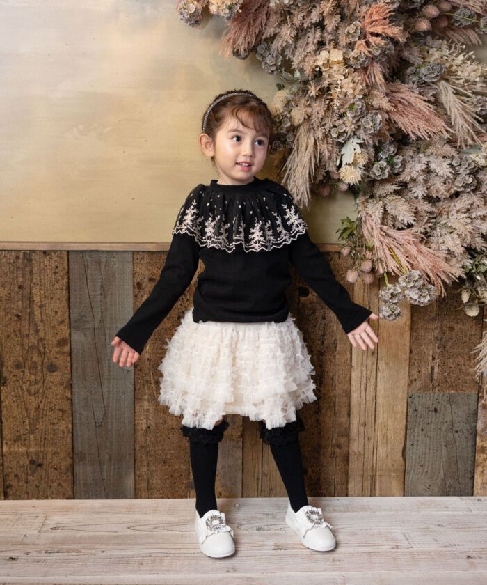 BACKYARD FAMILY「Rora 子供服 スカート 通販 ナデシコ フリフリリボンスカート フレアスカート キッズ 女の子」|その他|