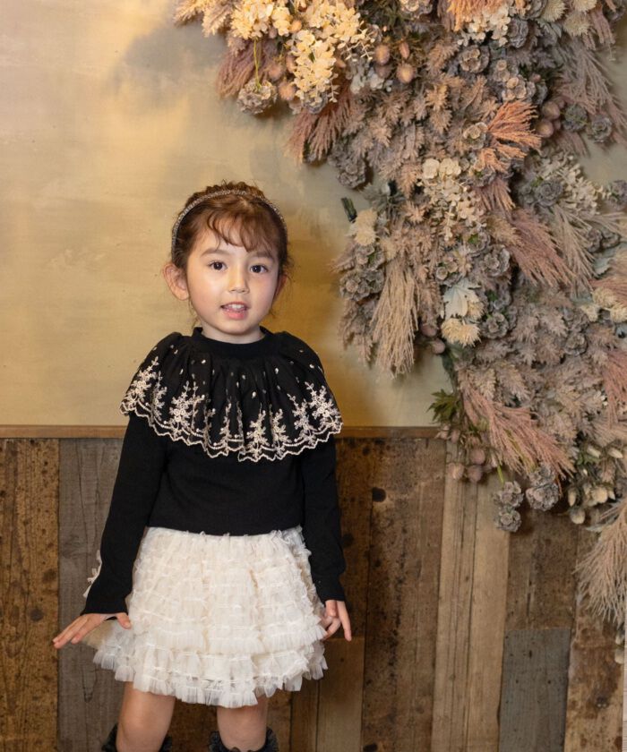 BACKYARD FAMILY「Rora 子供服 スカート 通販 ナデシコ フリフリリボンスカート フレアスカート キッズ 女の子」|その他|