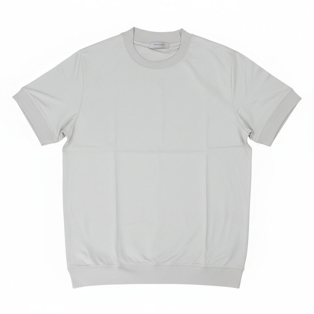 BACKYARD FAMILY「URBAN SQUARE Tシャツ 通販 半袖 メンズ オフィスカジュアル 襟高 半袖Tシャツ」|Tシャツ・カットソー|シルバー1