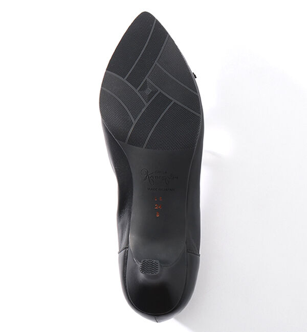 銀座かねまつ「LSBF2111SHPBLK 【防水】【本革】アクアベルスレンダーパンプス」|パンプス|