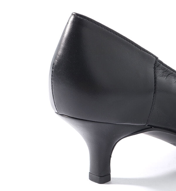 銀座かねまつ「LSBF2111SHPBLK 【防水】【本革】アクアベルスレンダーパンプス」|パンプス|