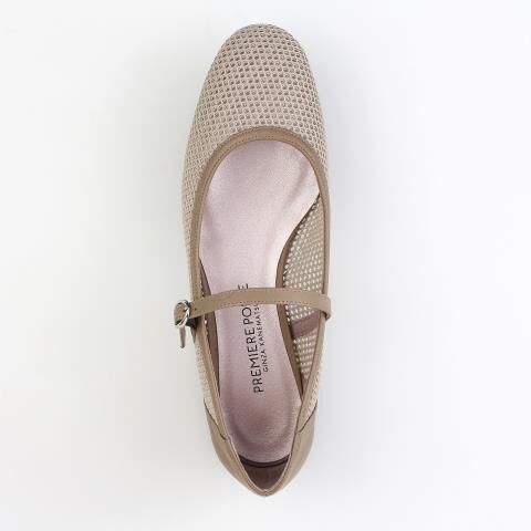 銀座かねまつ「AP250271CFUSTEKAK 【本革】シアーメッシュメリージェーン」|パンプス|