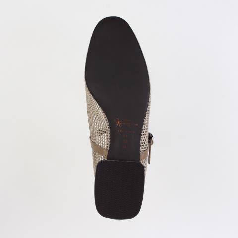 銀座かねまつ「AP250271CFUSTEKAK 【本革】シアーメッシュメリージェーン」|パンプス|