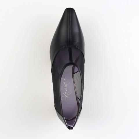 銀座かねまつ「KN260045SHPOTHBLK 【本革】シアーシューティ」|パンプス|