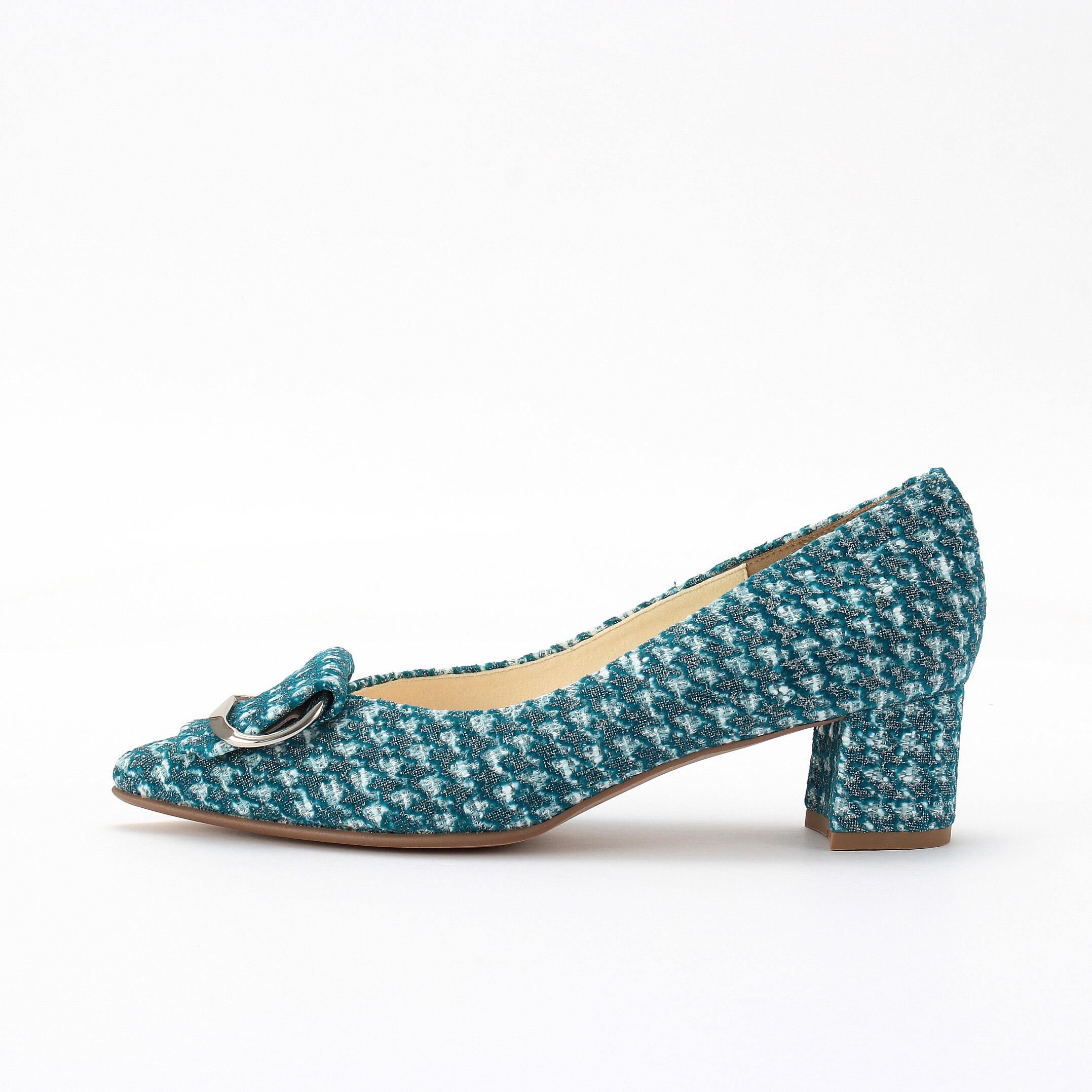 銀座かねまつ「LSDT2607CFUTBL3CB  ツイードパンプス」|パンプス|