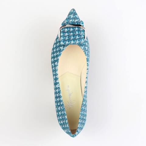 銀座かねまつ「LSDT2607CFUTBL3CB  ツイードパンプス」|パンプス|