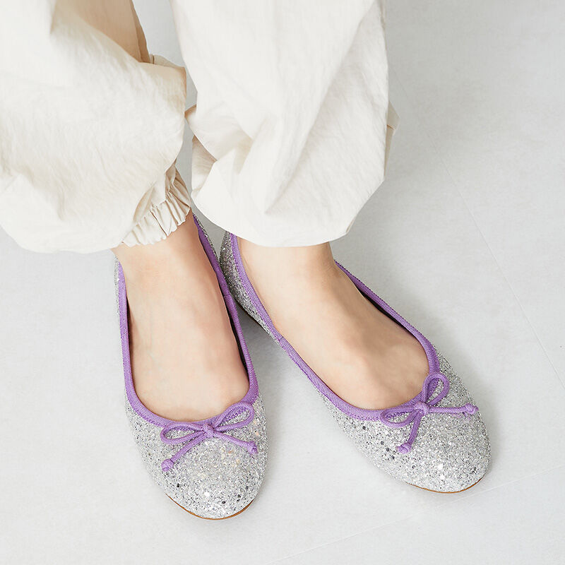 ORiental TRaffic「グリッターバレエシューズ/31312」|パンプス|SILVER