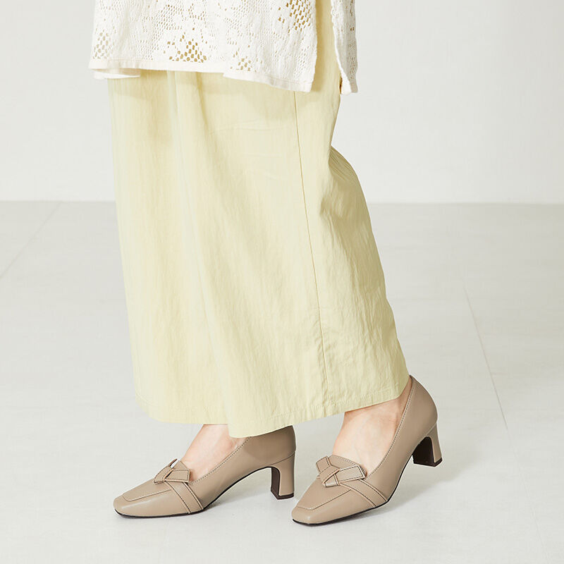 ORiental TRaffic「リボンステッチパンプス/31316」|パンプス|BEIGE