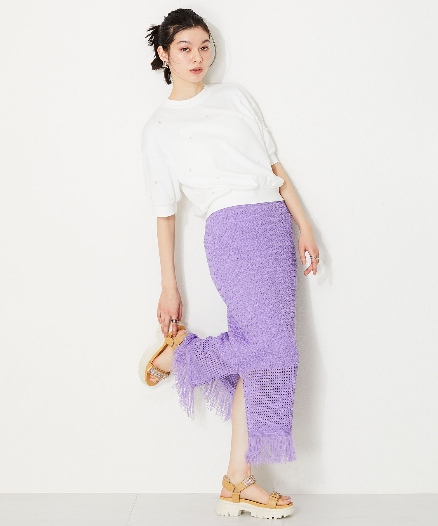 ORiental TRaffic「【定番】ビジューストラップスポーツサンダル/41220 スポサン 人気 トレンド 売れてる」|サンダル|