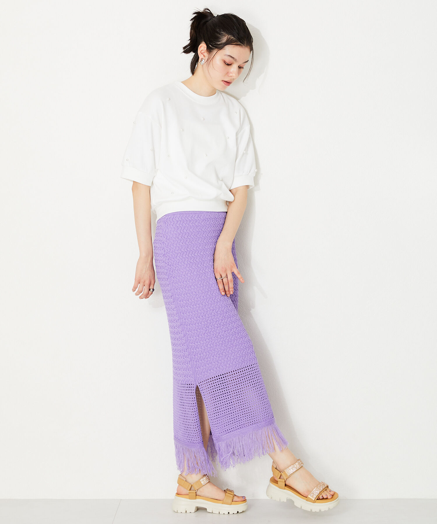 ORiental TRaffic「【定番】ビジューストラップスポーツサンダル/41220 スポサン 人気 トレンド 売れてる」|サンダル|