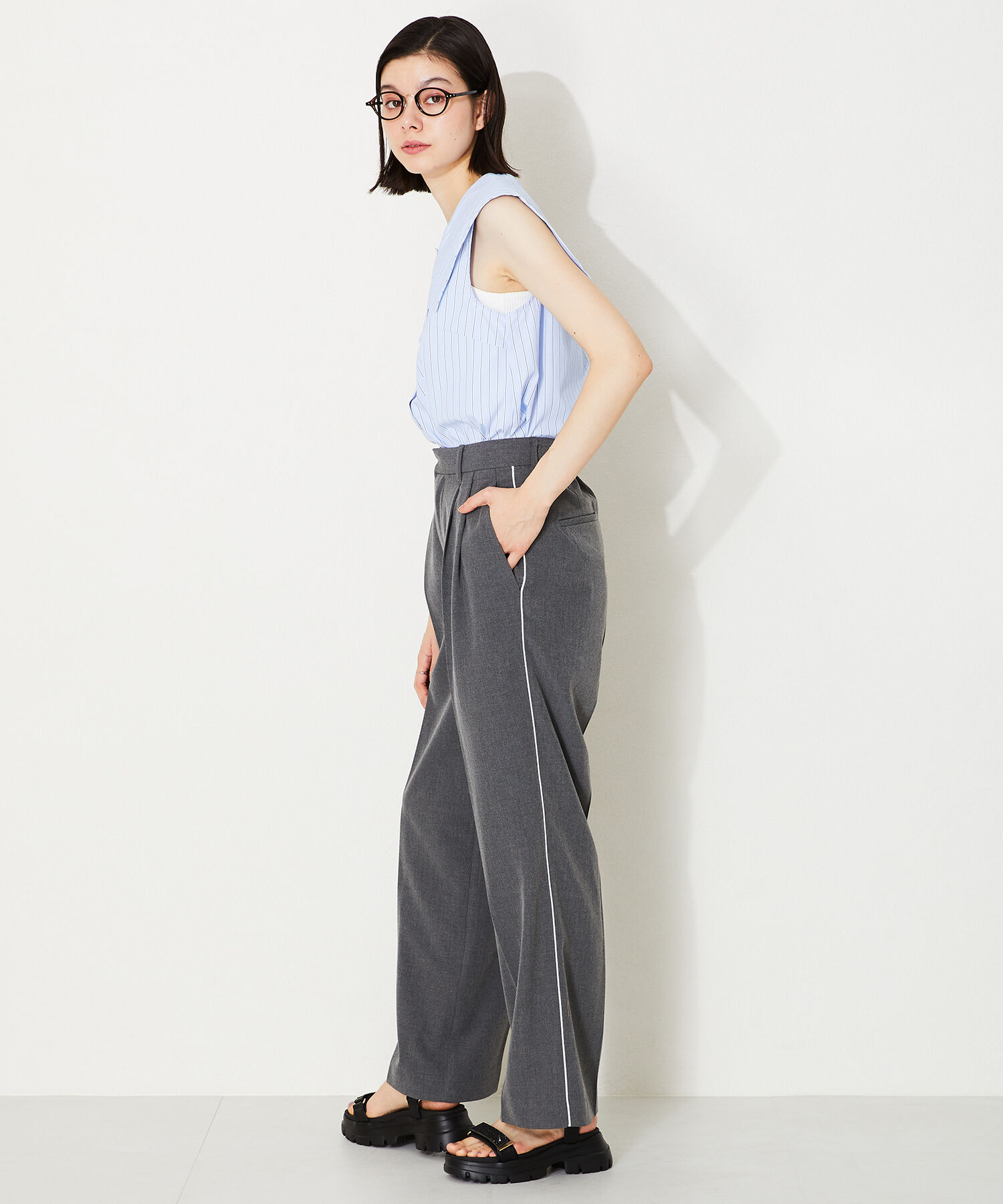 ORiental TRaffic「【定番】ビジューストラップスポーツサンダル/41220 スポサン 人気 トレンド 売れてる」|サンダル|