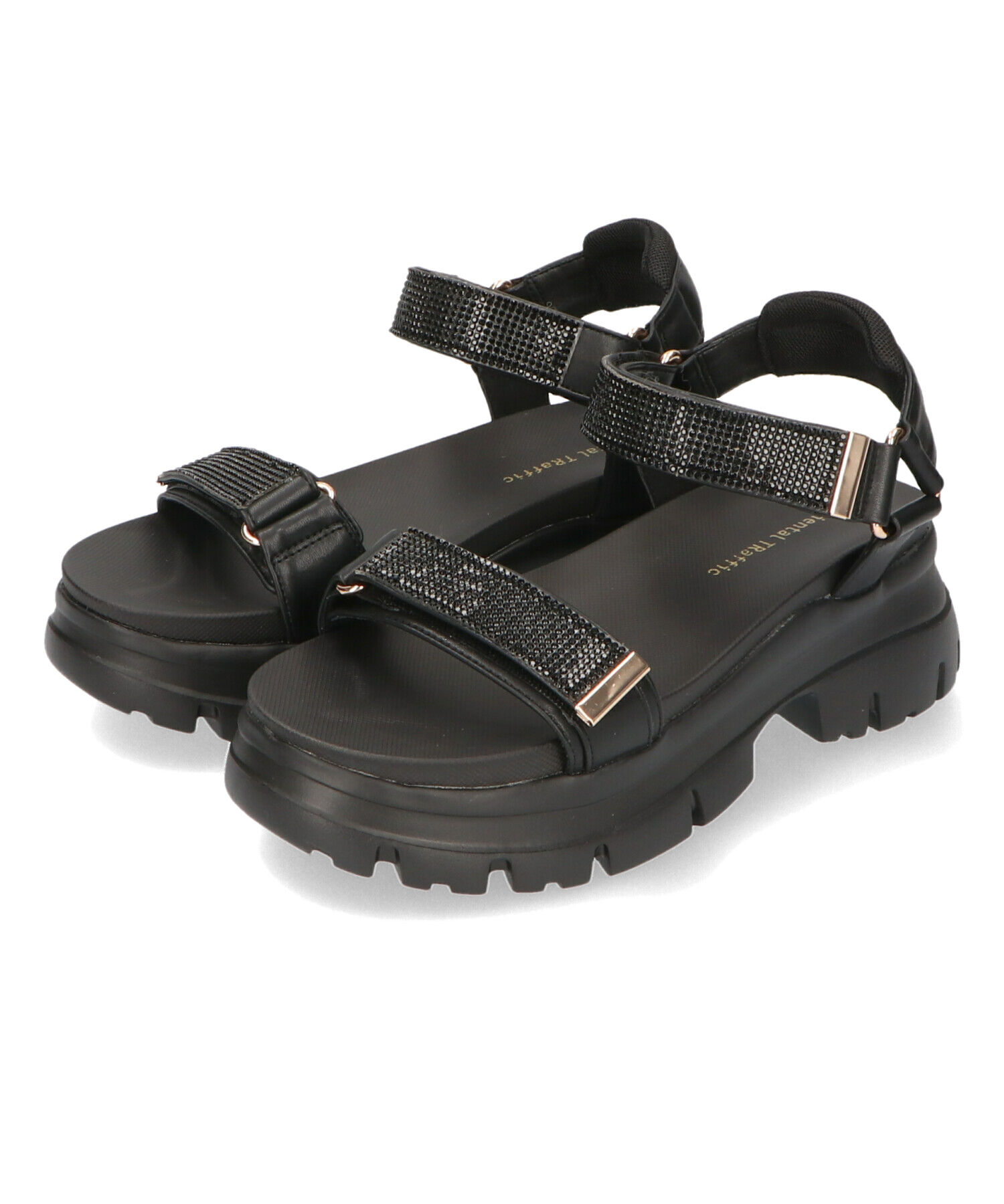 ORiental TRaffic「【定番】ビジューストラップスポーツサンダル/41220 スポサン 人気 トレンド 売れてる」|サンダル|