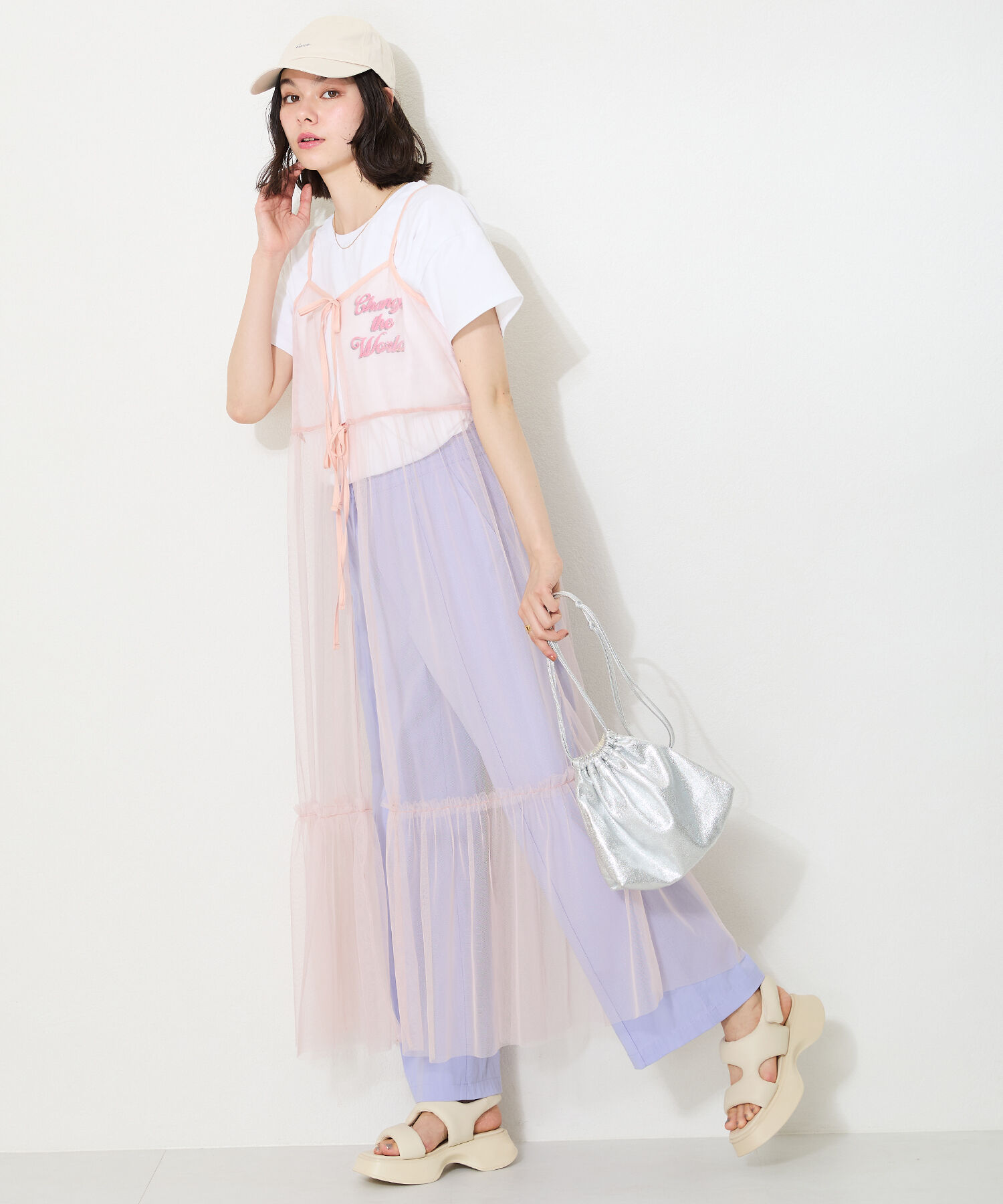 ORiental TRaffic「【定番】パデットベルトフレアソールサンダル/41235 サンダル」|サンダル|