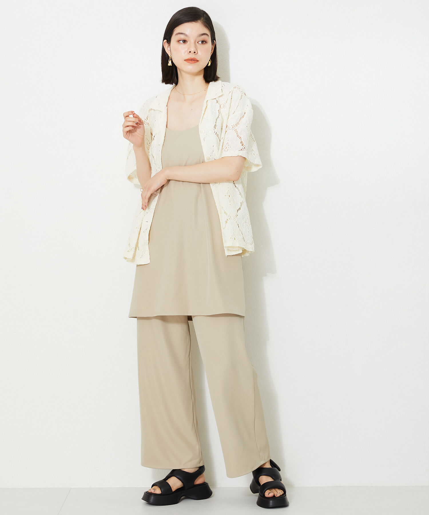 ORiental TRaffic「【定番】パデットベルトフレアソールサンダル/41235 サンダル」|サンダル|