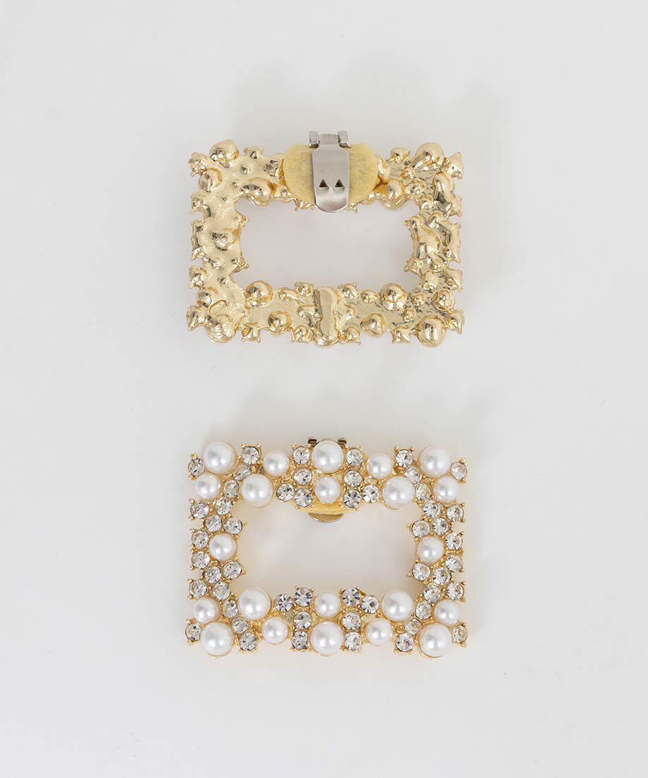  「パールビジューシューズクリップ」|パンプス|