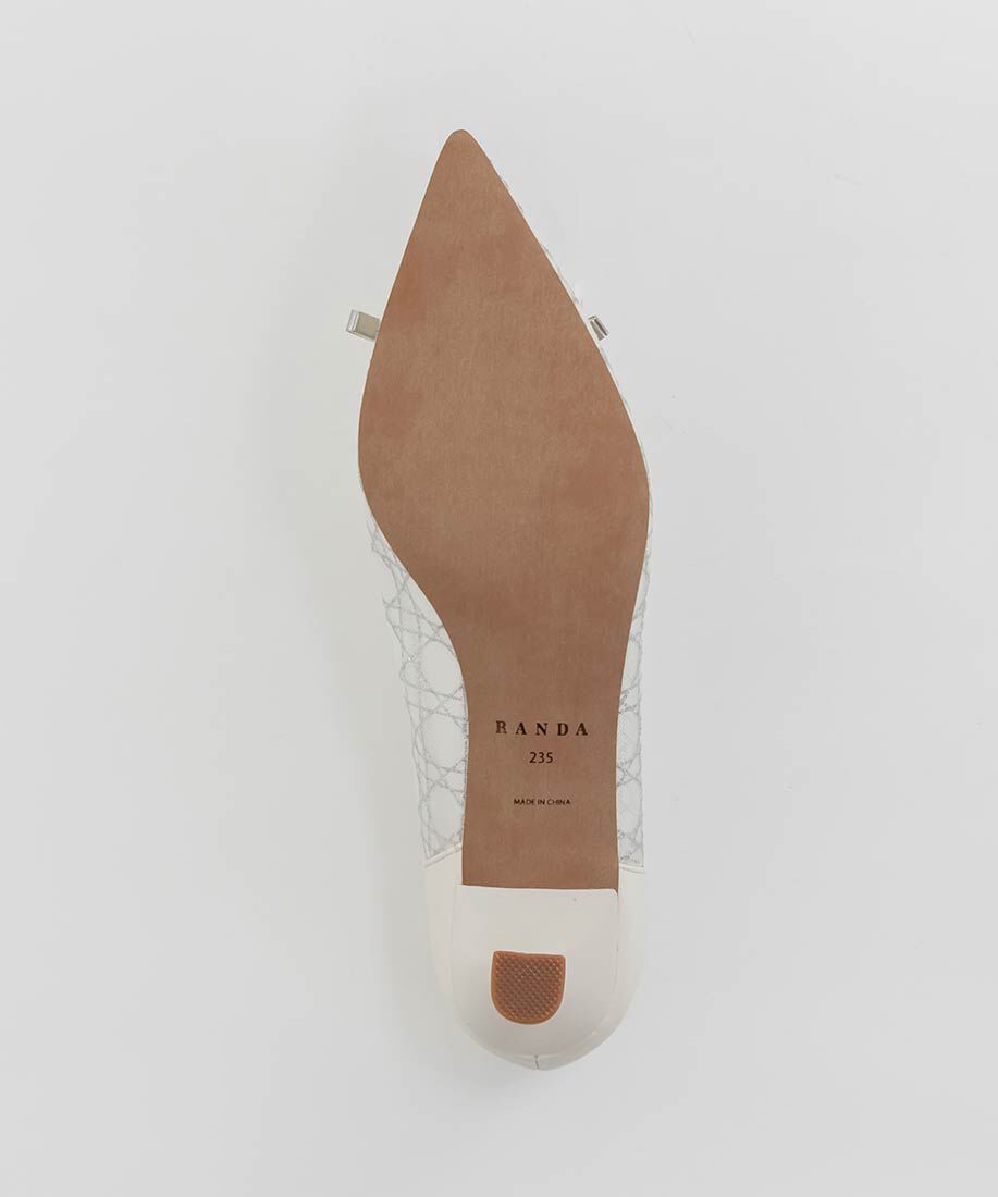  「グリッターラインチュールパンプス」|パンプス|