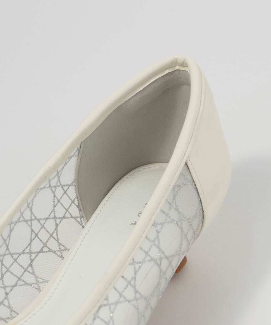  「グリッターラインチュールパンプス」|パンプス|