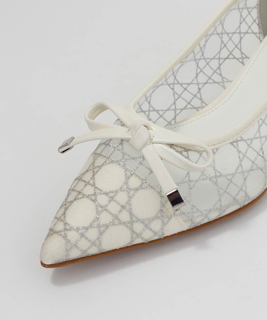  「グリッターラインチュールパンプス」|パンプス|