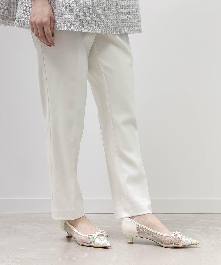  「グリッターラインチュールパンプス」|パンプス|