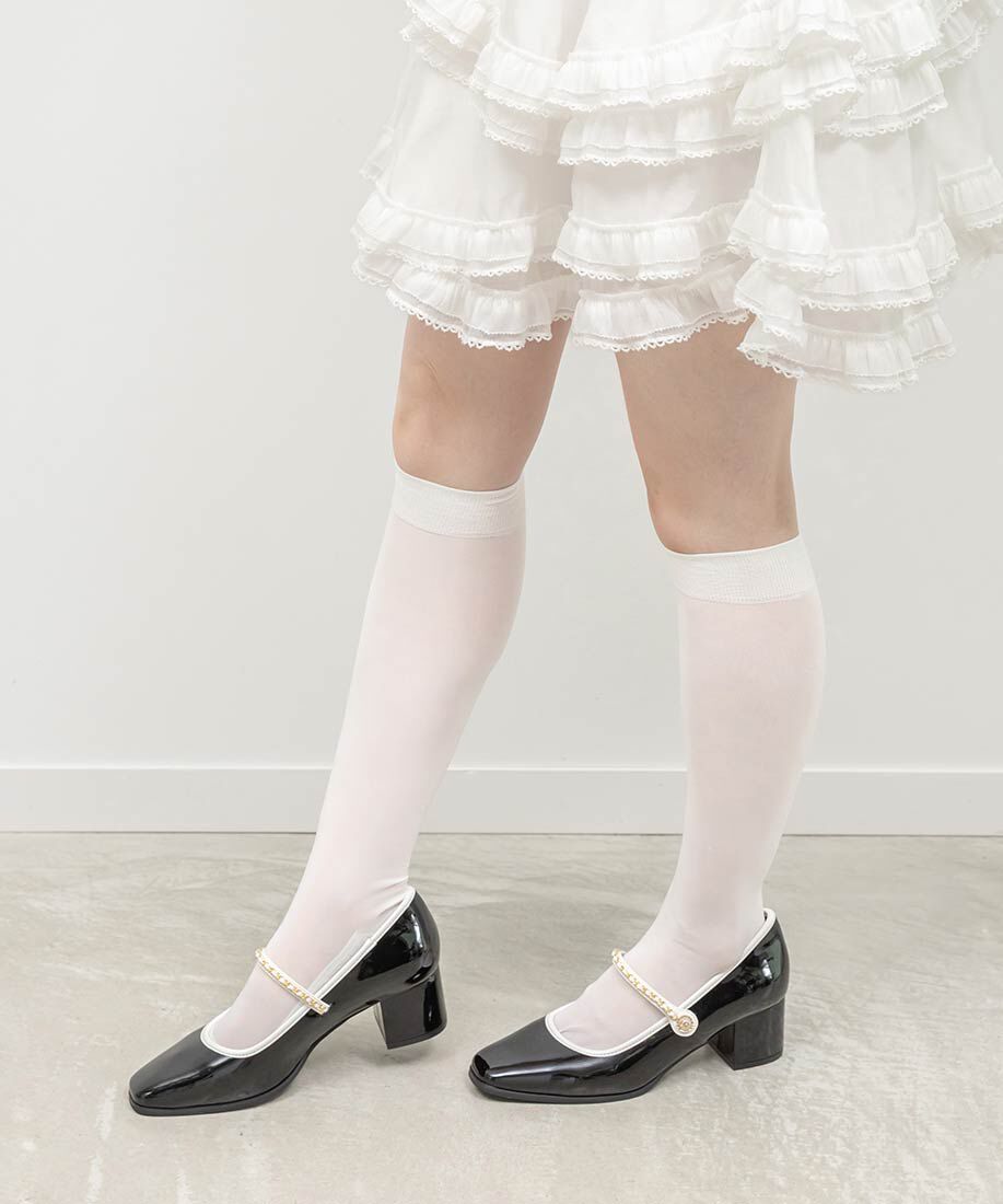  「チェーンストラップメリージェーンパンプス」|パンプス|