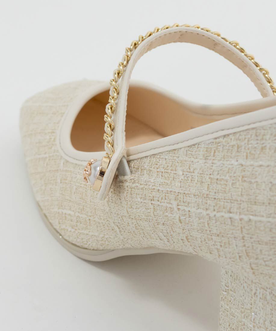  「チェーンストラップメリージェーンパンプス」|パンプス|