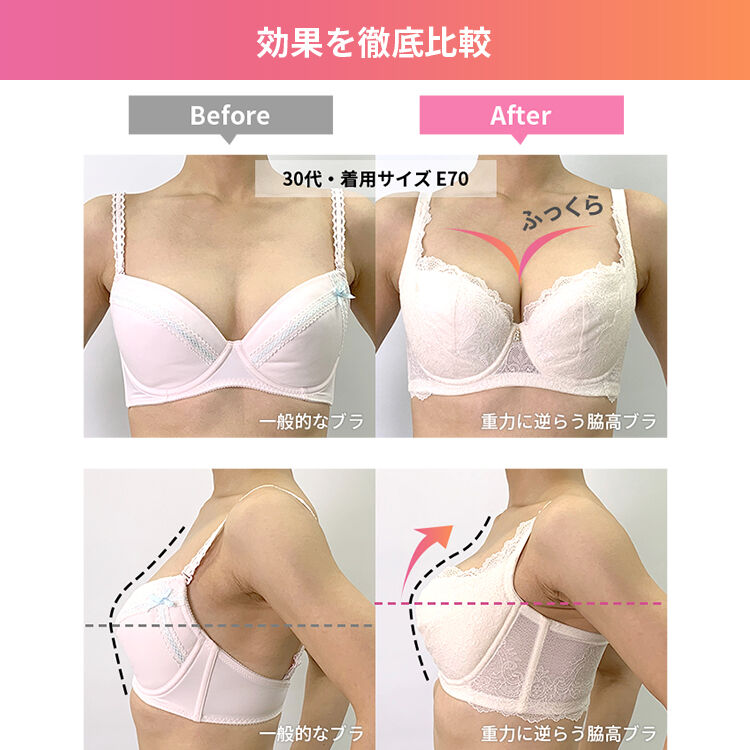 intesucre「アンテシュクレ intesucre 重力に逆らう脇高ブラ ブラジャー単品 全5色 B-D/65-75 EBT003」|インナー|