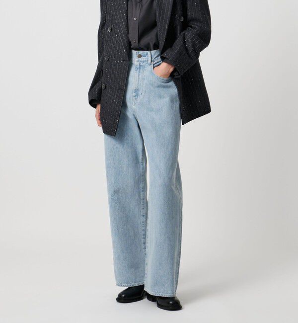 UNITED ARROWS「ルーズシルエット ストレート デニムパンツ」|デニム|LT.BLUE