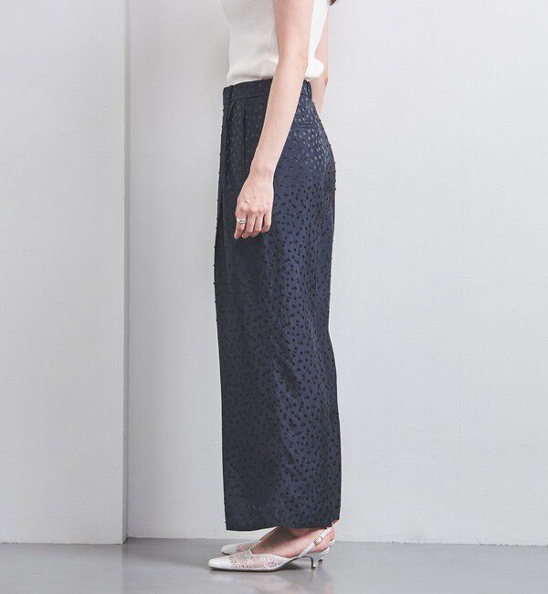 UNITED ARROWS「ドット サテン 2タック ワイドパンツ」|その他|