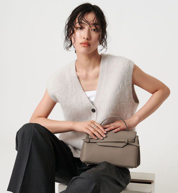 UNITED ARROWS「＜TOV＞MIMI バッグ BE/BL」|ハンドバッグ|