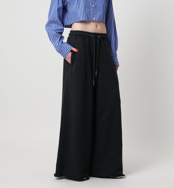 ASTRAET「＜ASTRAET＞ウラケ ワイド トラックパンツ」|その他|BLACK