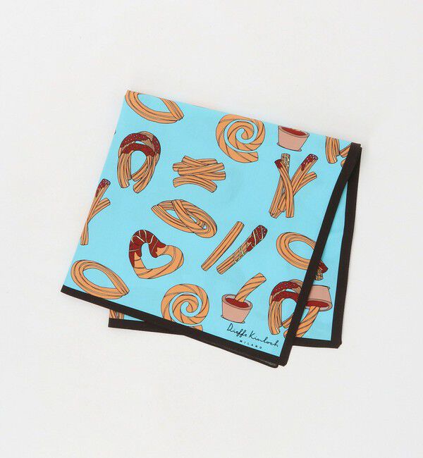 UNITED ARROWS「＜Dieffe Kinloch＞バンダナ 25FW」|バンダナ・スカーフ|LT.BLUE