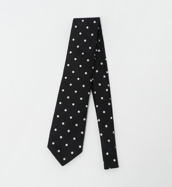 UNITED ARROWS「ビアンキ ドット ジャガード ネクタイ」|ネクタイ・蝶ネクタイ|BLACK
