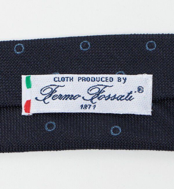 UNITED ARROWS「フォサッティ ブルー サークル ジャガード ネクタイ」|ネクタイ・蝶ネクタイ|