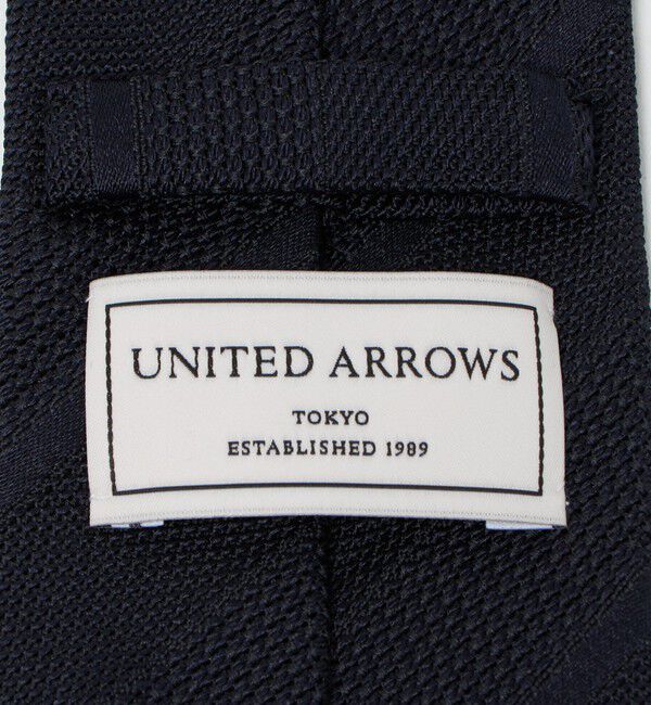 UNITED ARROWS「フォサッティ ネイビー ウーブン ストライプ ネクタイ」|ネクタイ・蝶ネクタイ|