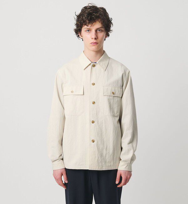 UNITED ARROWS「ツイル ミリタリー オーバーシャツ」|シャツ・ブラウス|