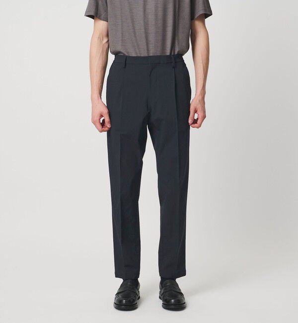 UNITED ARROWS「ウェザーコンフォート タフタ サイドシャーリング  スラックス 撥水 ストレッチ」|スラックス|