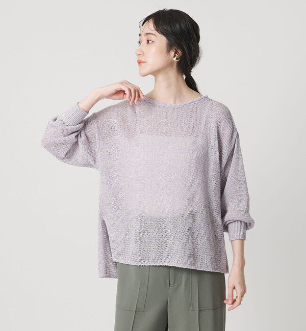 UNITED ARROWS「ペーパー プルオーバー ニット」|ニット・セーター|