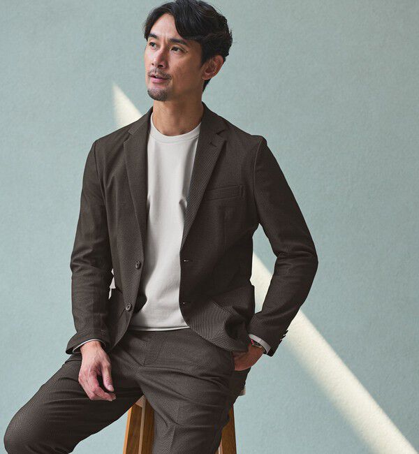 UNITED ARROWS green label relaxing「【WEB限定】JUST fit WORKIST セットアップ -ストレッチ-」|テーラードジャケット|