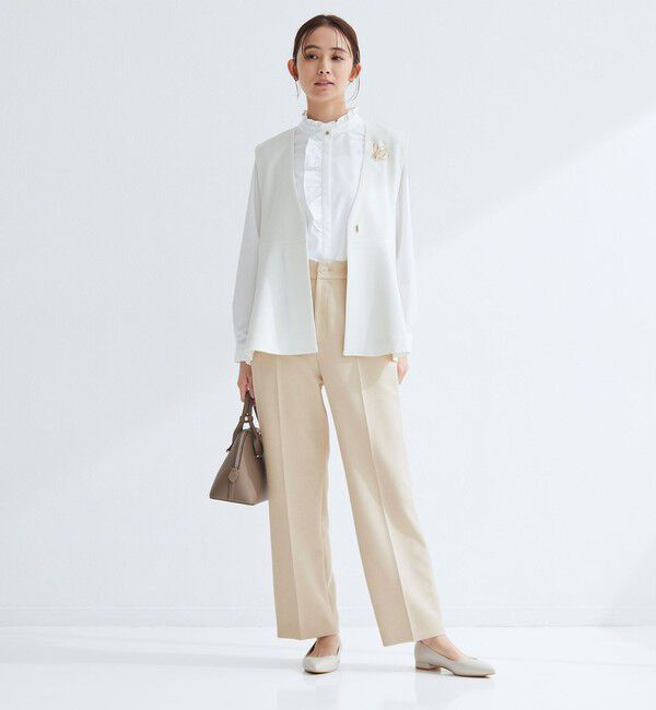 UNITED ARROWS green label relaxing「［size SHORT/TALLあり］Daily Chic セミフレア パンツ」|スラックス|