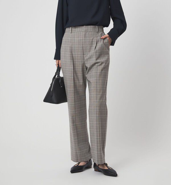 UNITED ARROWS green label relaxing「［size SHORT/TALLあり］カチリラ ストレート パンツ ウォッシャブル ストレッチ」|スラックス|